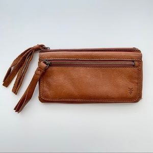 Frye Cognac Leather Wallet